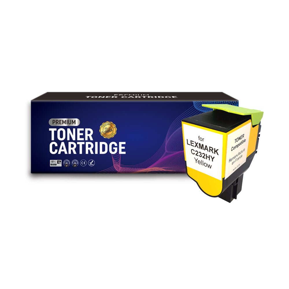 Cartouche de toner Compatible Lexmark C232HY0 Jaune 2300pages - KERA FRANCE Cartouche de toner Compatible Lexmark C232HY0 Jaune 2300pages - KERA FRANCE